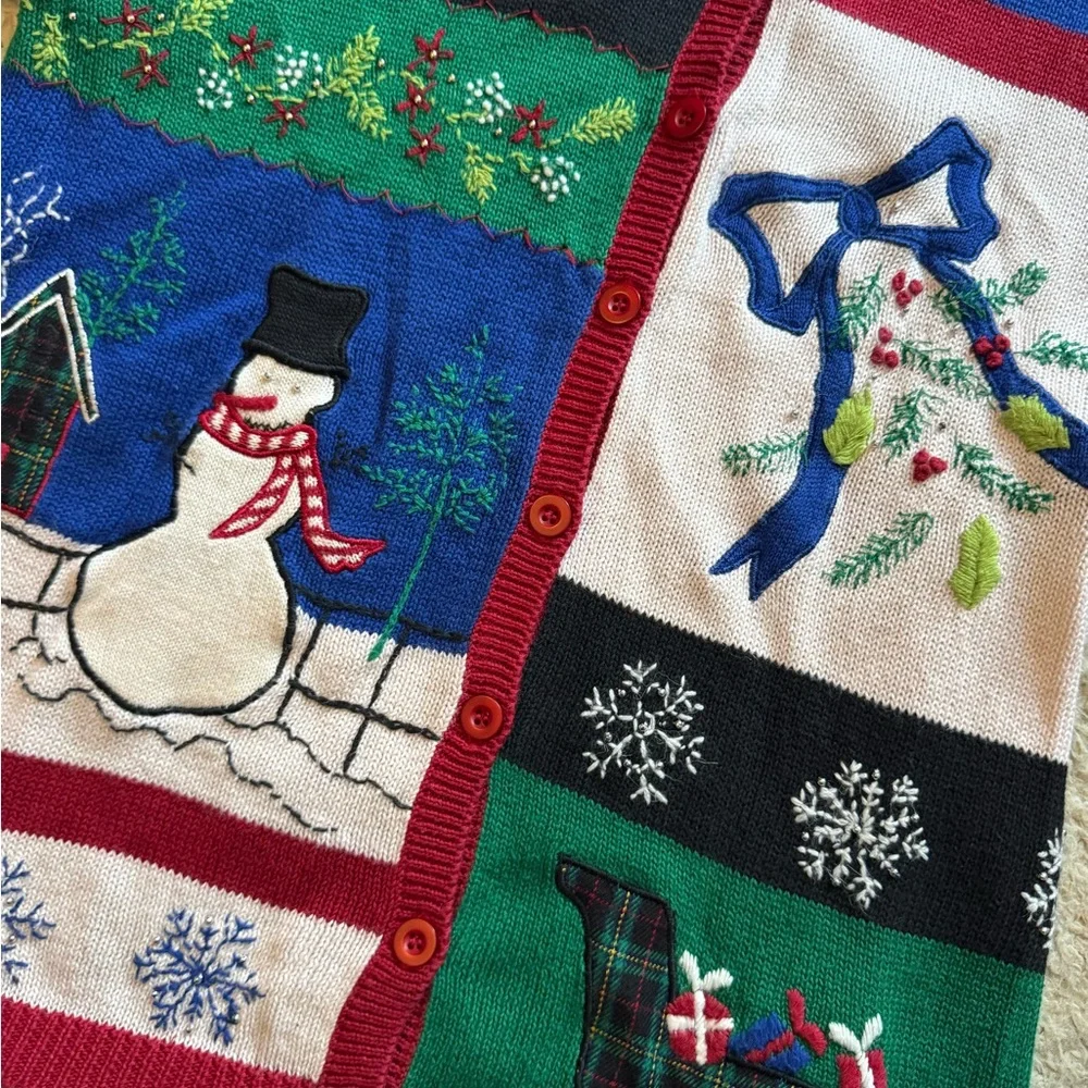 Vtg Christmas holiday sweater - Picture 2 of 5